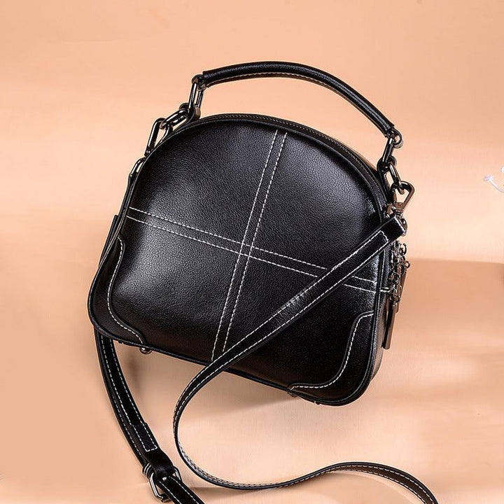 Fashion Simple Portable Leather Handbags - MRSLM