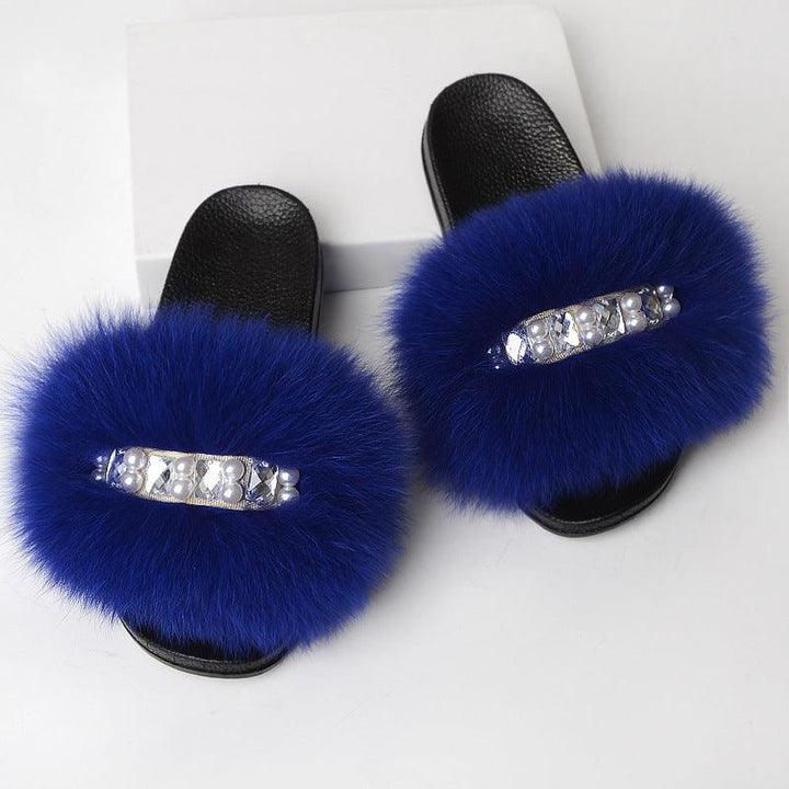 Fashion Simple Ladies Wool Slippers - MRSLM