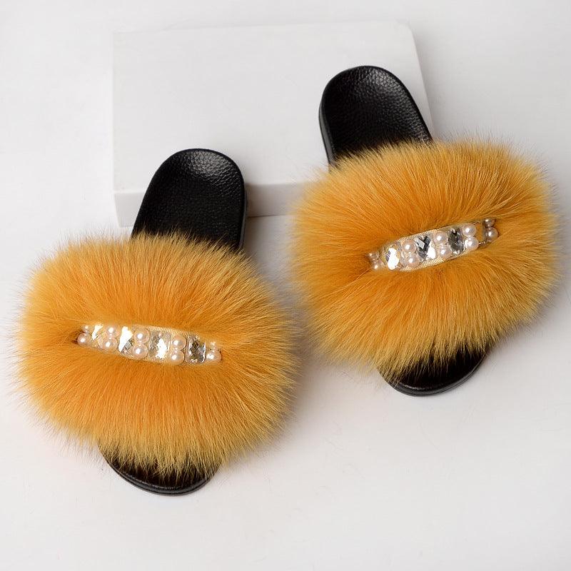 Fashion Simple Ladies Wool Slippers - MRSLM