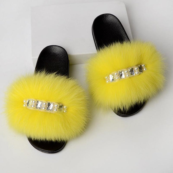 Fashion Simple Ladies Wool Slippers - MRSLM