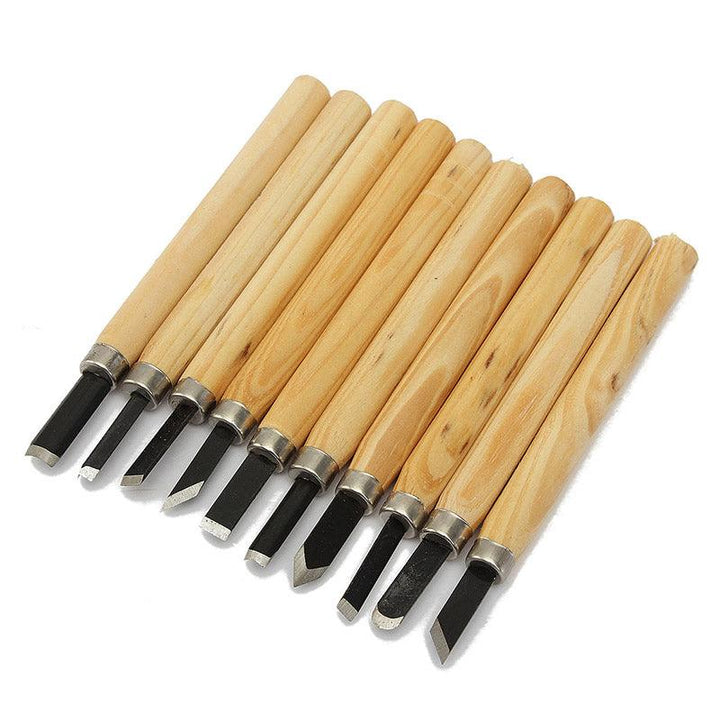 3/4/5/6/8/10/12Pcs Hand Wood Carving Chisels Steel Seal Stone Lettering Engraving Set Tools Engraving Pen - MRSLM