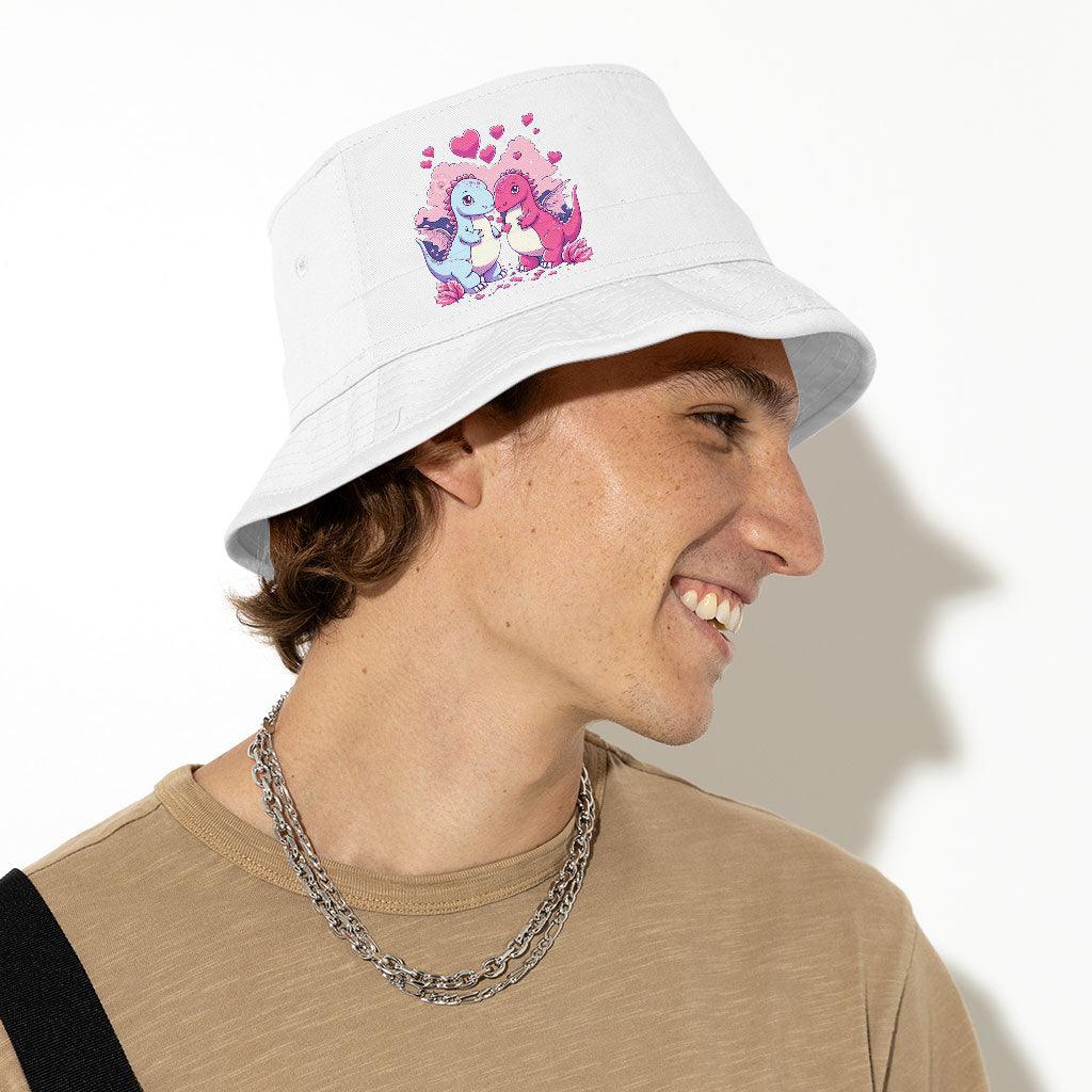 Dinosaur Bucket Hat - Love Hat - Printed Bucket Hat - MRSLM