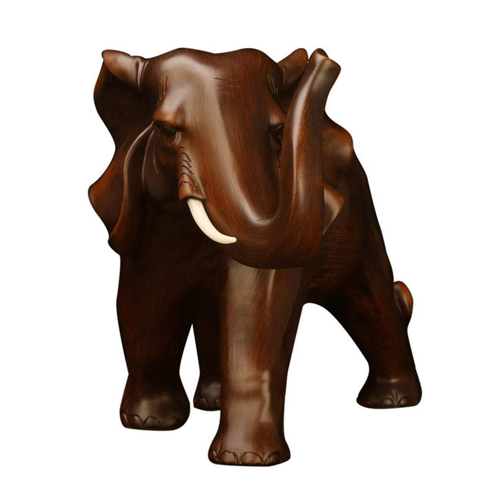 Resin Elephant Statue Fortune Mascot Living Room Cabinet TV Office Home Decorations - MRSLM