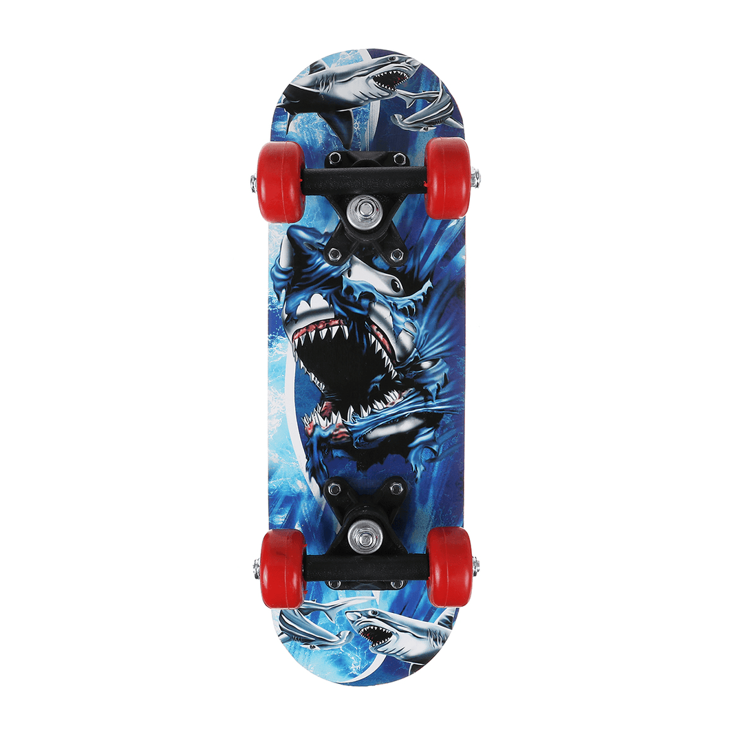 43Cm Kids Skateboard 7 Layer Maple Wood Adult Tricks Longboard for Beginner Gift - MRSLM