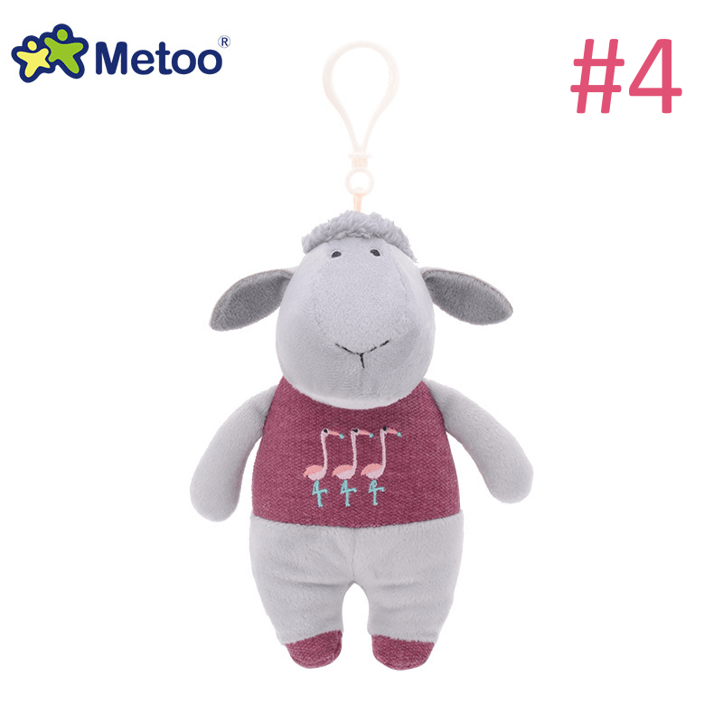 Metoo Horse Zebra Lamb Plush Doll Backpack Strap Accessories Key Chain Creative Gift - MRSLM