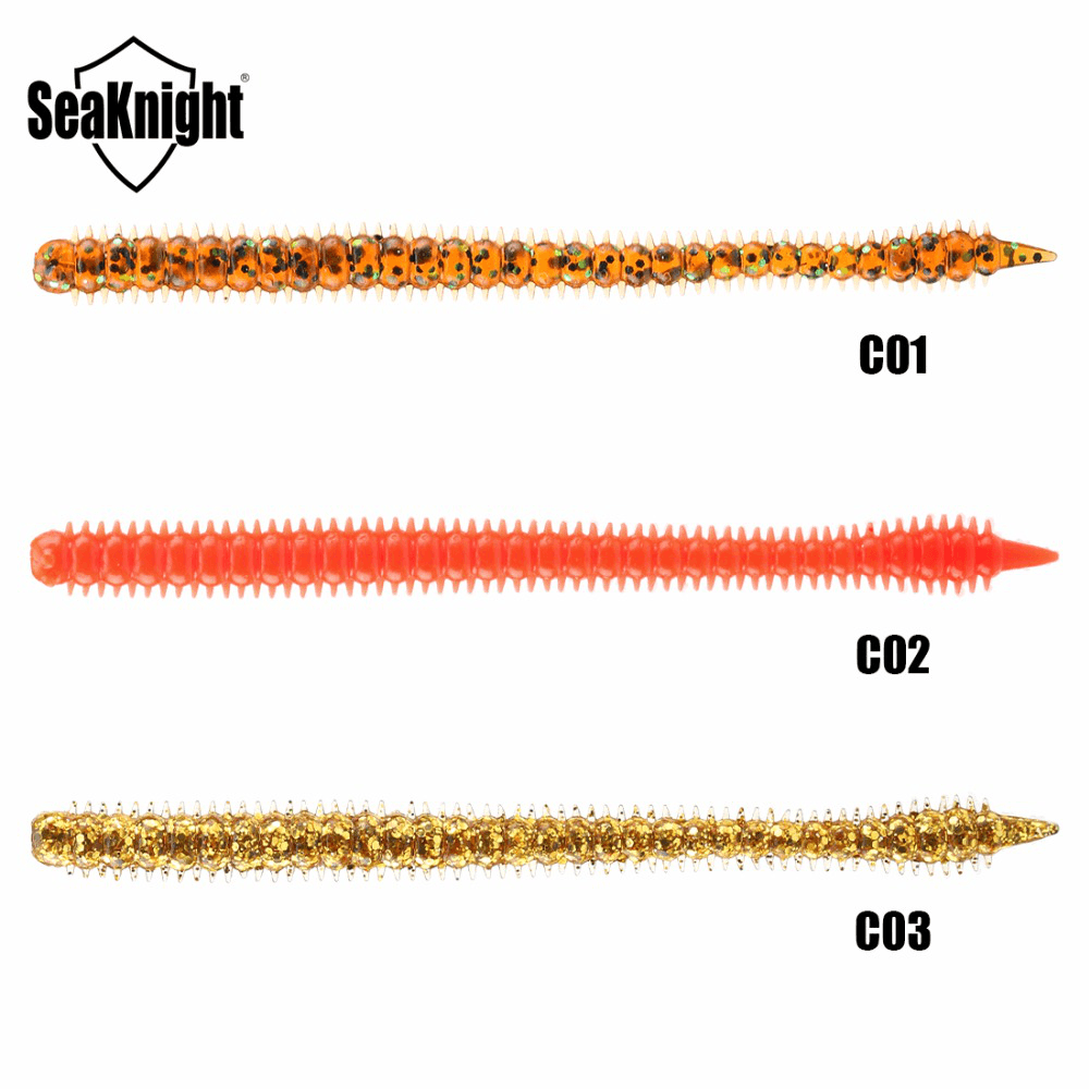 Seaknight SL009 8Pcs/Bag 3.6G 130Mm/5.1In Silicone Soft Fishing Lure Earthworm Centipede Worm Lure - MRSLM