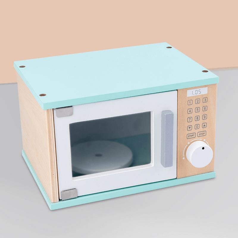 Wooden Children'S Simulation Microwave Oven - MRSLM