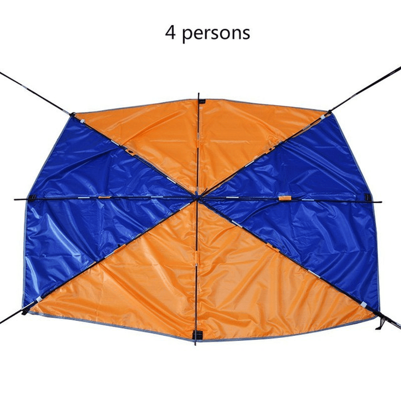 2/3/4 Person Inflatable Boat Dinghy Awning Fishing Shade Cover Sun Canopy Folding Sunshade Tent Rain Shelter Boat Accessories - MRSLM