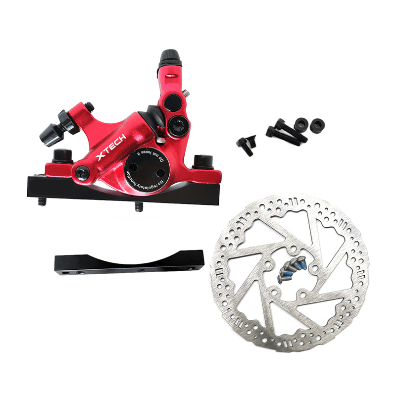 XTECH HB100 Scooters Cable Pull Oil Disc Brake+ Disc Brake+Converter Stainless Steel Electric Scooters Accessories - MRSLM