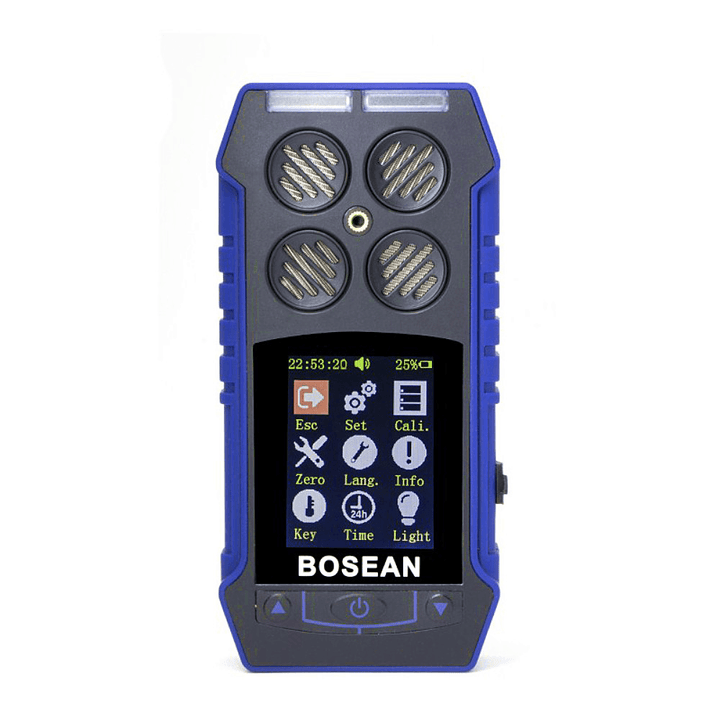 BH-4S 4 in 1 Combustible Gas Detector Oxygen O2 Carbon Monoxide Hydrogen Sulfide Toxic and Harmful Gas Concentration Detector Leak Detector - MRSLM