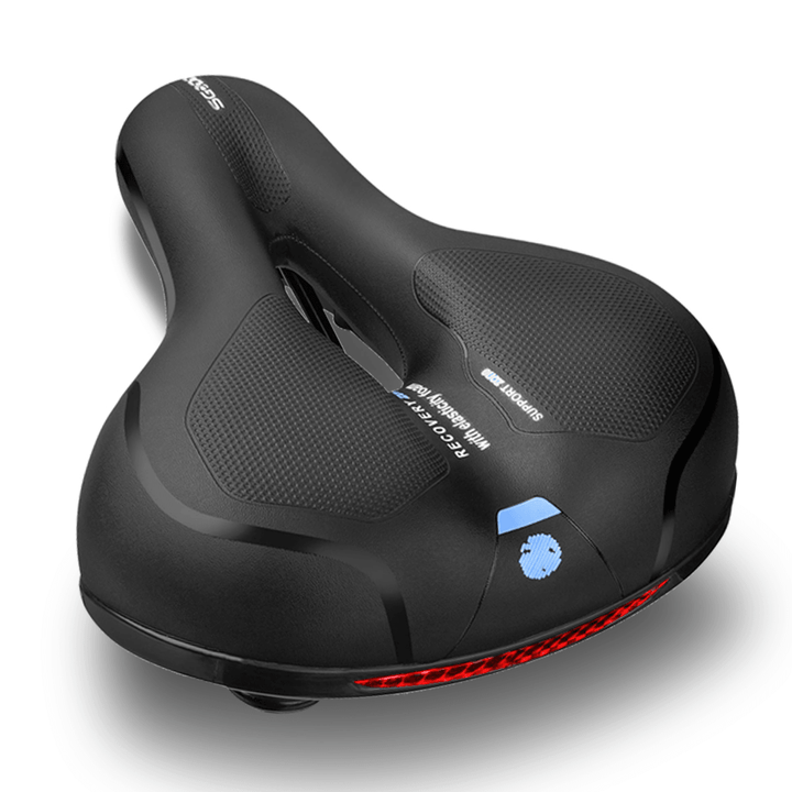 SGODDE Rubber Bike Seat Dual Shock Absorbing Bike Saddle Bicycle Cushion Comfortable Breathable for MTB Road Bike - MRSLM