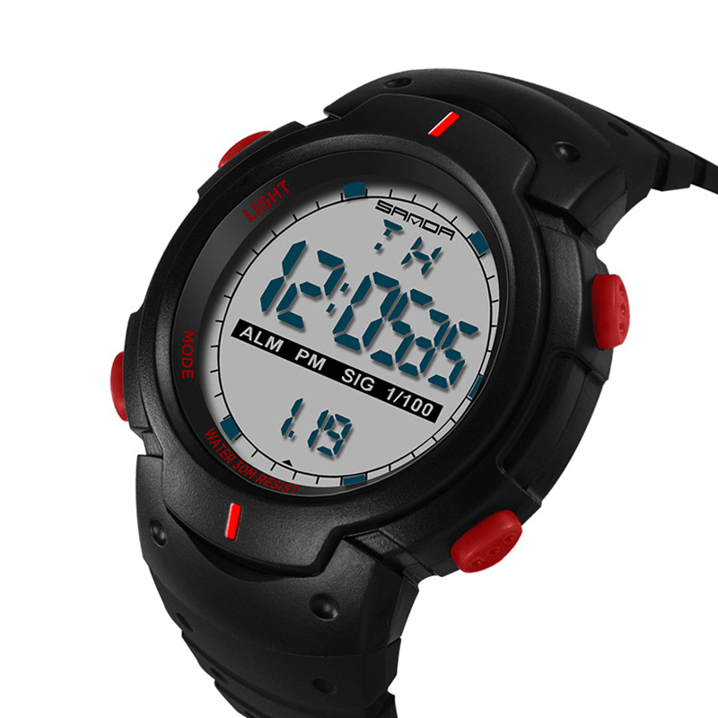 SANDA 269 Digital Watch Luminous Motion Timing Stopwatch Calendar Alarm Watch Outdoor Sport Watch - MRSLM