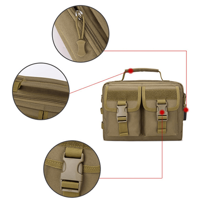 Men New Canvas Tactical Camo Casual Crossbody Bag - MRSLM