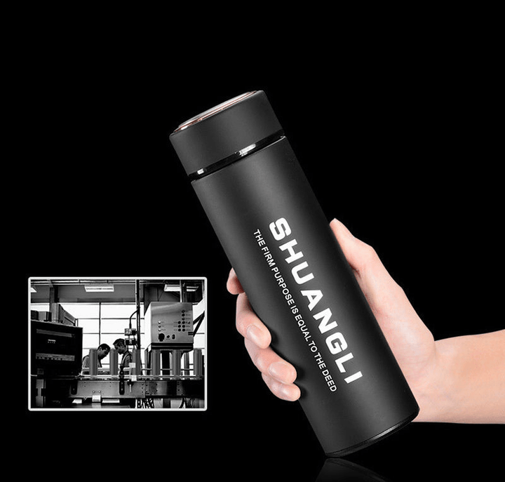 480Ml Stainless Steel Vacuum Cup Portable Travel Insulated Bottle Drinking Mug Water Bottle - MRSLM