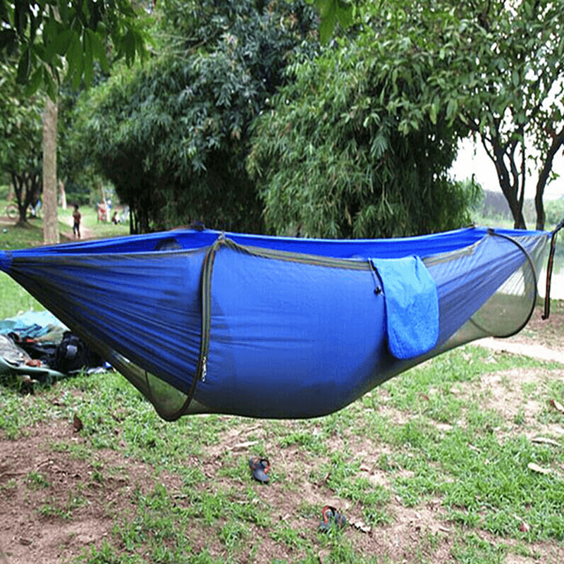 Outdoor Portable Camping Parachute Hammock Hanging Swing Bed with Mosquito Net - MRSLM