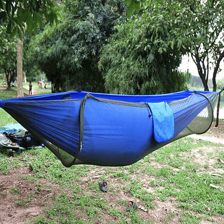 Outdoor Portable Camping Parachute Hammock Hanging Swing Bed with Mosquito Net - MRSLM