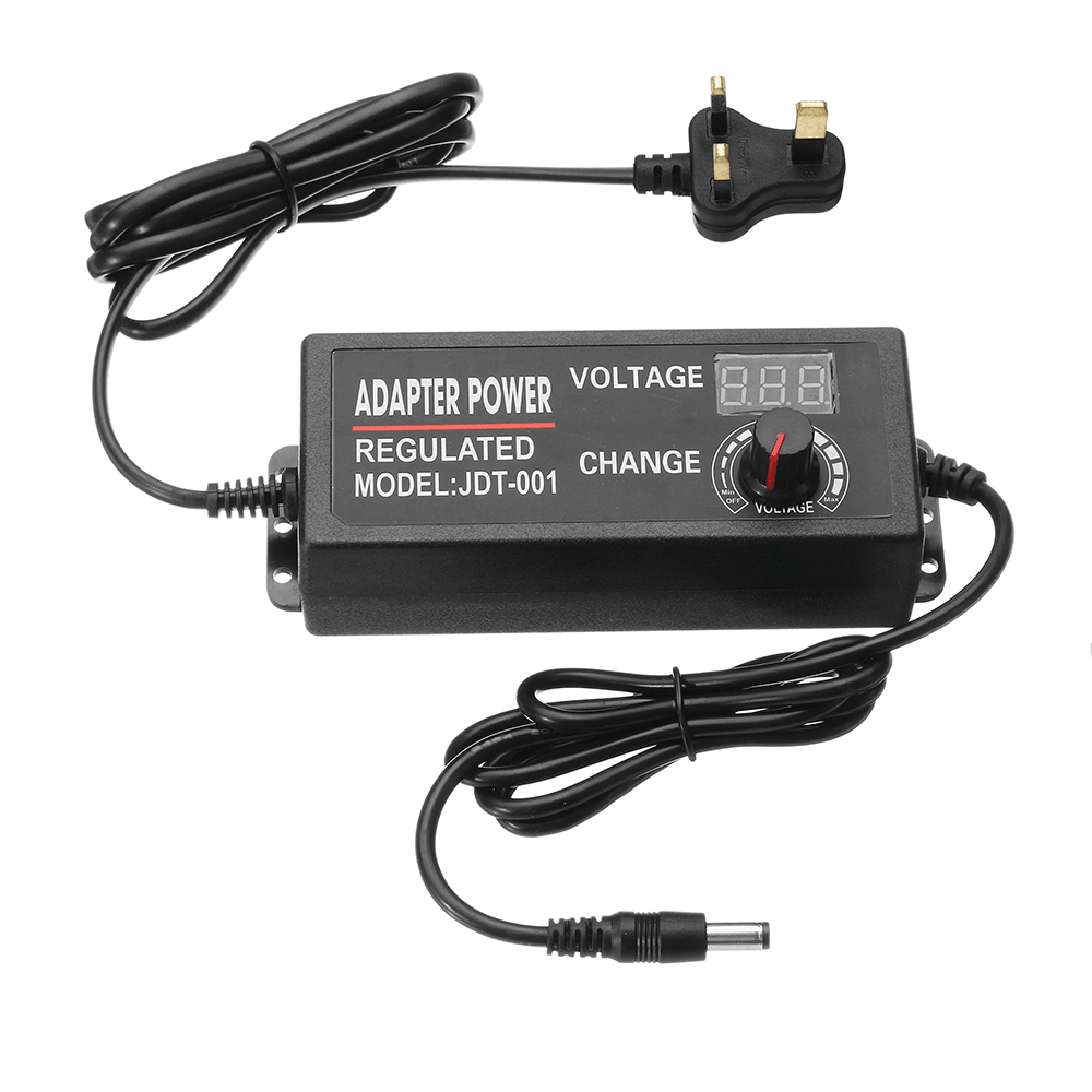 Excellway® 9-24V 3A 72W AC/DC Adapter Display Adajustable Power Adapter Switching Power Supply UK - MRSLM