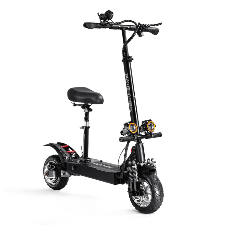 BOYUEDA Q7-2 28AH 52V 3200W Dual Motor Folding Electric Scooter 10Inch 60Km/H Top Speed 80-90Km Mileage Range Max Load 200Kg - MRSLM