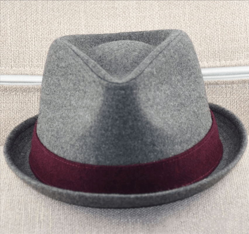 British Style Autumn and Winter Woolen Jazz Hat - MRSLM