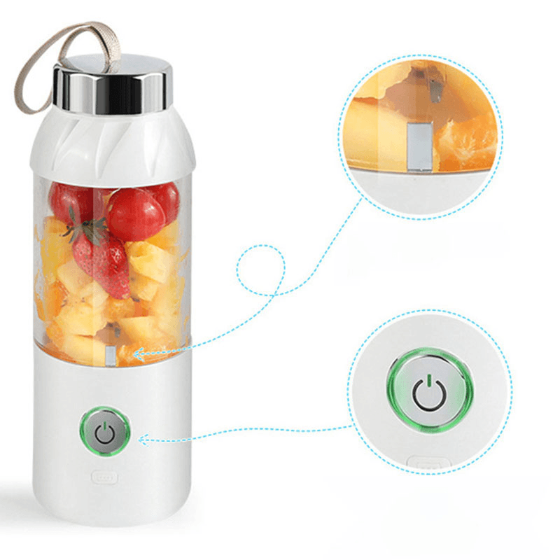 550Ml 60W USB Electric Fruit Juicer Bottle DIY Shaker Blender Juicing Extracter Cup - MRSLM