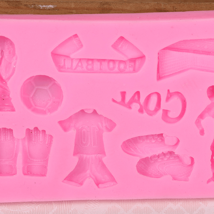 European Cup Football Silicone Fondant Soap 3D Cake Mold Cupcake Jelly Candy Chocolate Decoration Baking Tool Baking Mold - MRSLM