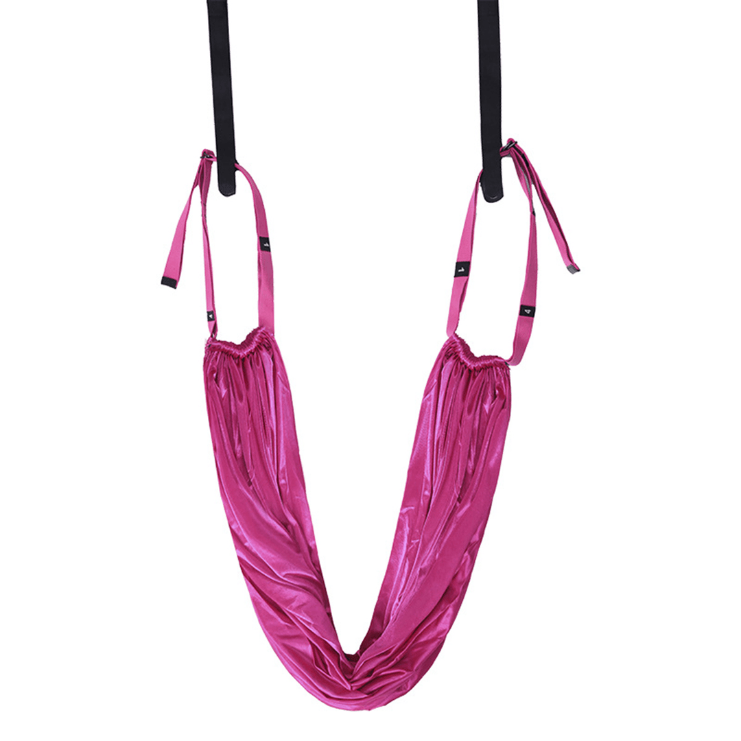 Aerial Yoga Fitness Hammock Door Swing Trapeze Elastic Stretch Strap Workout Sling - MRSLM