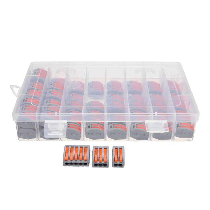 60Pc 2/3/5 Hole Electrical Connectors Wire Block Electrical Wire Connector Terminal - MRSLM