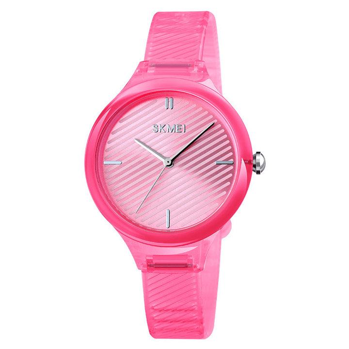 SKMEI 1714 Fashion Women Watch Colorful Transparent Waterproof Lady Quartz Watch - MRSLM