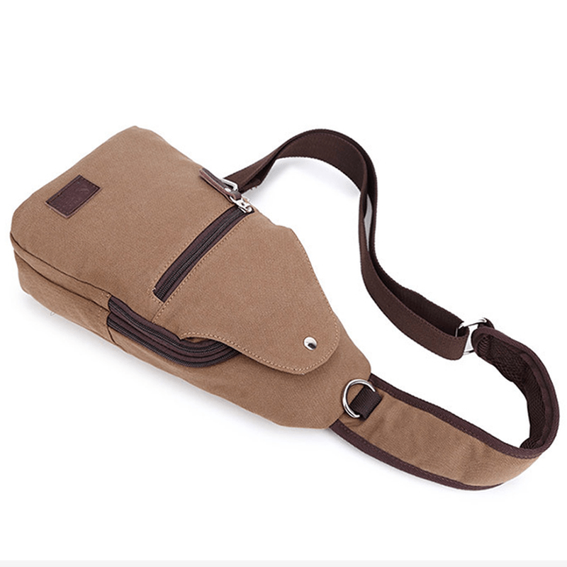 Vintage Canvas Casual Outdoor Travel Chest Bag - MRSLM