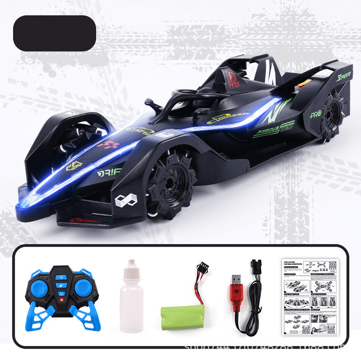 Wireless Remote Control Charging Spray Light Racing Toy - MRSLM