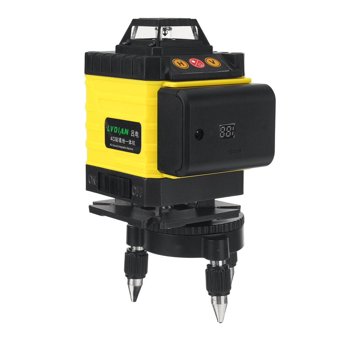 360° Rotary 16 Lines Self Leveling Laser Level 4D Green Beam Auto Measuring Tool - MRSLM