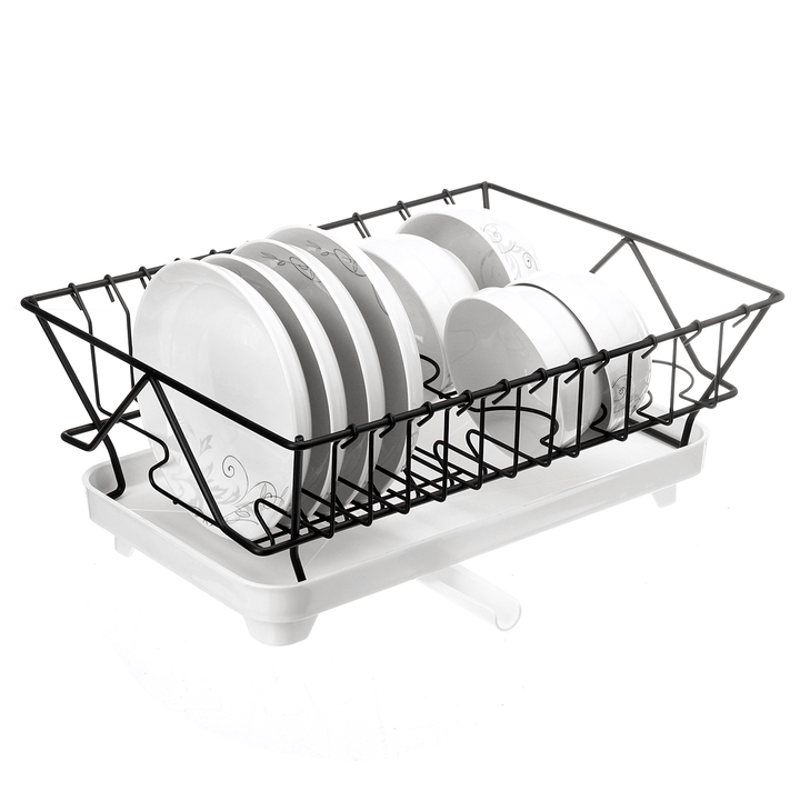 Single Layer Multi-Function Rack Shelf Plate Bowl Spoon Cutlery Drying Storage for Kitchen Dishes - MRSLM