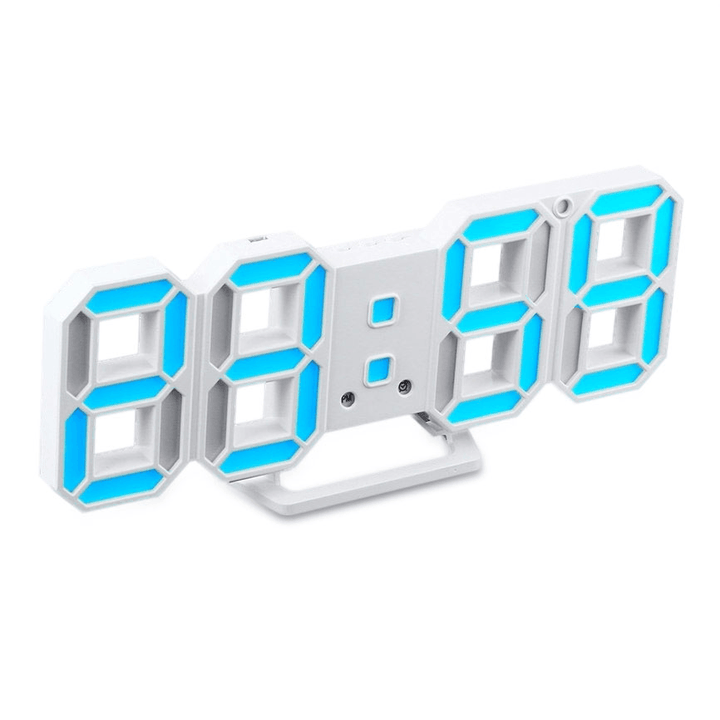 HC-28 Creative USB Charging 3D Digits Display Adjustable Brightness Alarm Clock - MRSLM