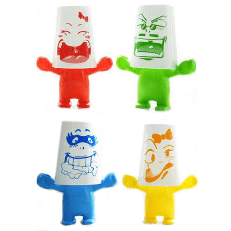 Cartoon Bathroom Storage Plastic Toothbrush Single Rack Toothbrush Holder Wash Gargle Cup - MRSLM