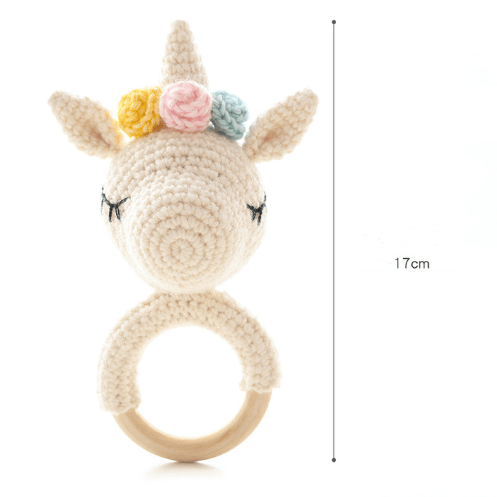 Wool Hand-Knitted Baby Rattle Crochet Diy Material Package - MRSLM