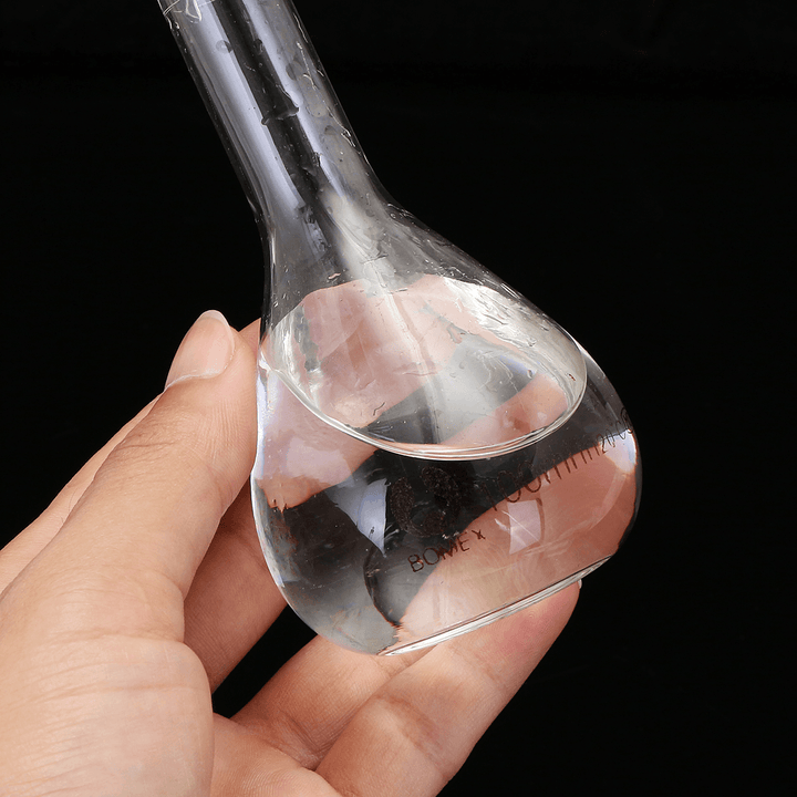 100Ml Clear Glass Volumetric Flask W/ Glass Stopper Lab Chemistry Glassware - MRSLM