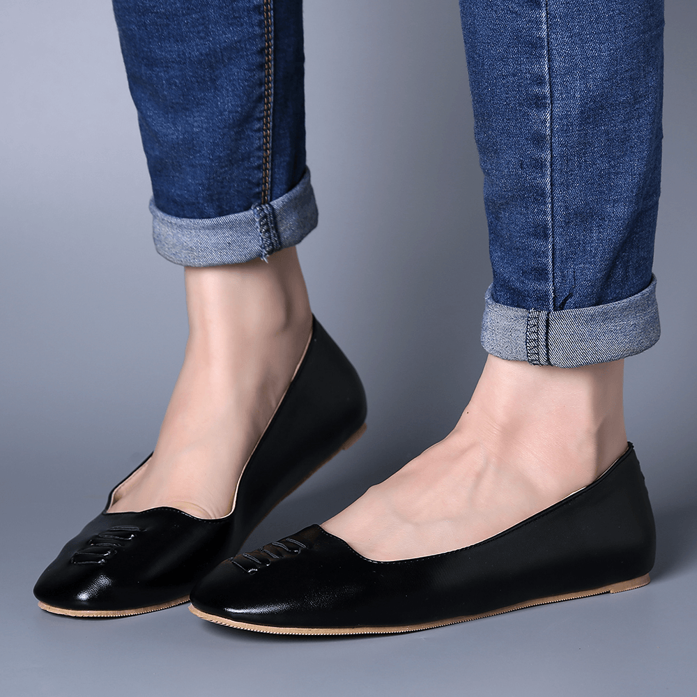 Women Square Toe Comfy Lightweight Slip on Loafers - MRSLM