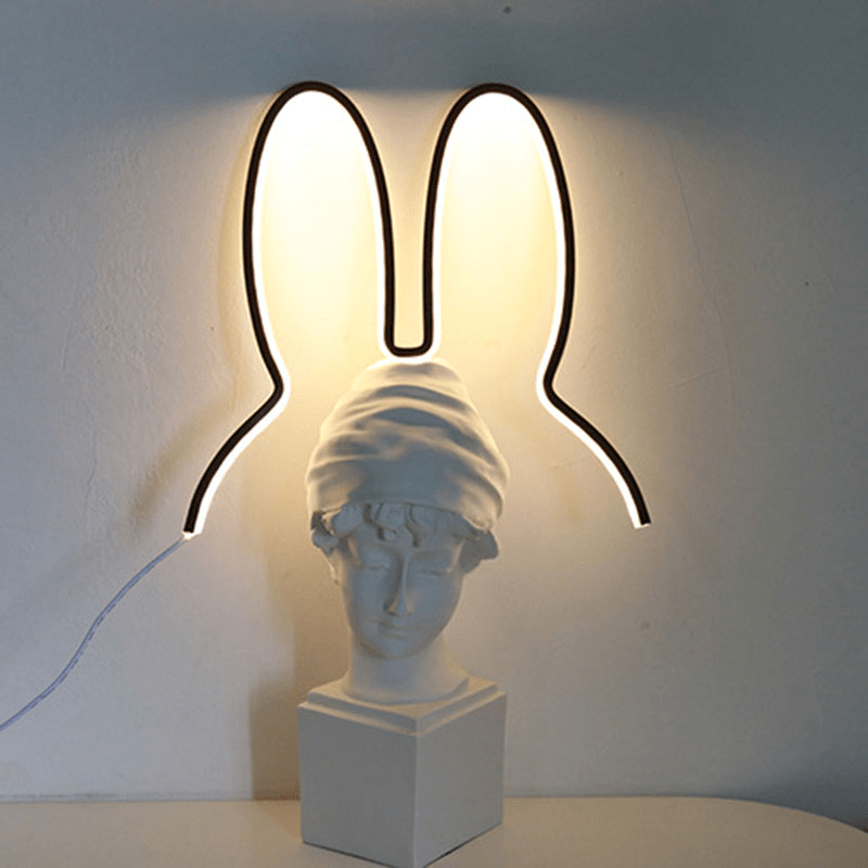 Ins Nordic Style Children Decoration Creative Led Lamp Rabbit Night Light - MRSLM