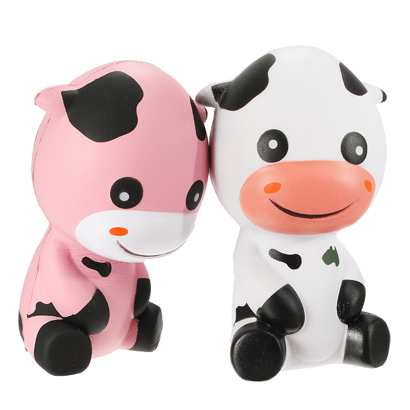 Squishy Baby Cow Jumbo 14Cm Slow Rising with Packaging Animals Collection Gift Decor Toy - MRSLM