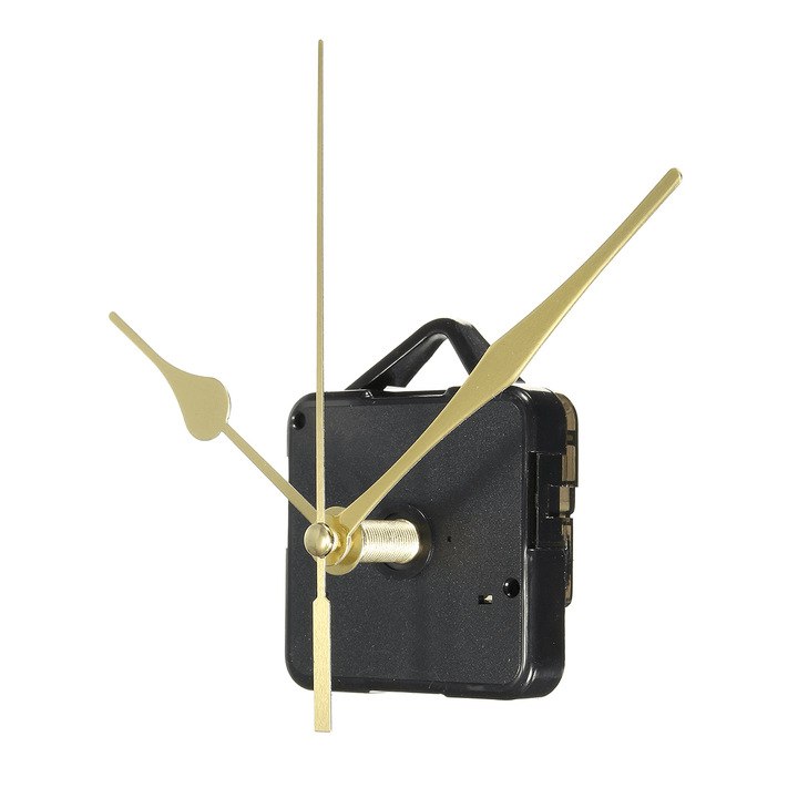 Quartz Clock Movement Mechanism Gold Hands DIY Repair Parts Tool Kit Home Office - MRSLM