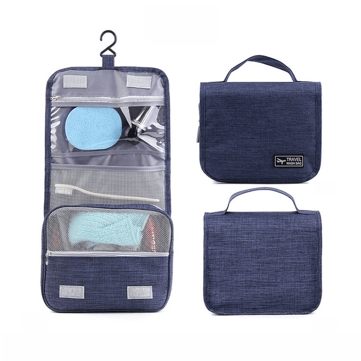 Honana HN-TB056 Portable Cosmetic Storage Bag Travel Toilet Hanging Bag Makeup Organizer Case Pouch - MRSLM