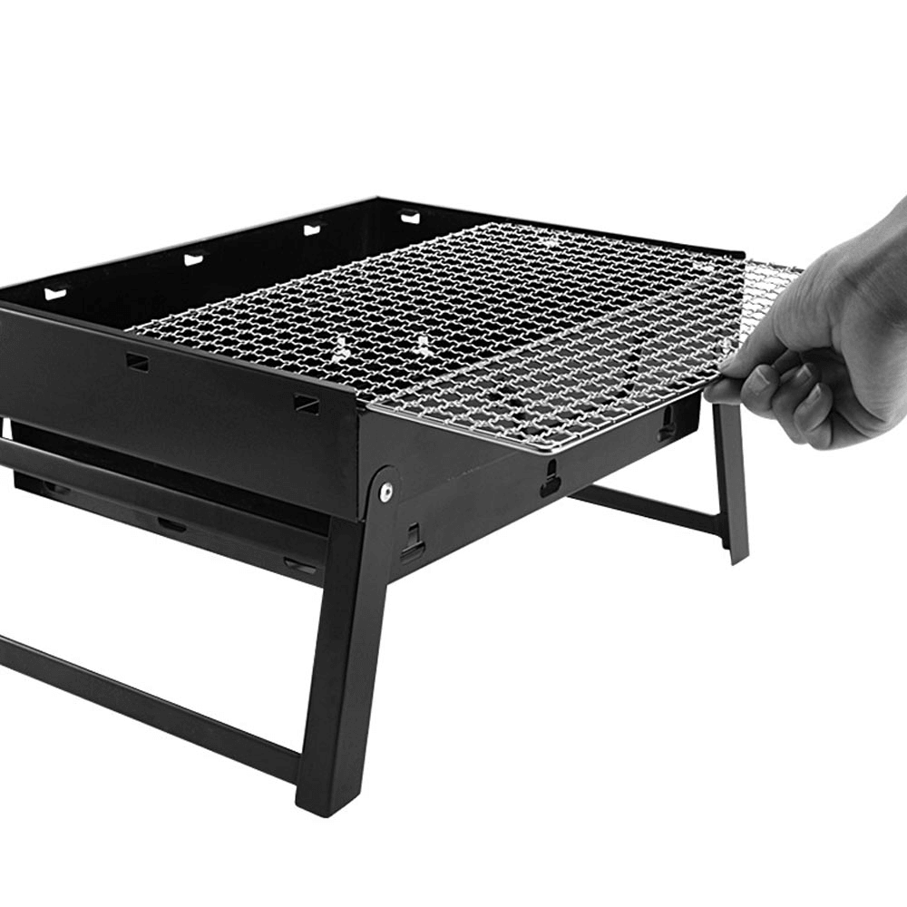 Ipree® Folding BBQ Grill Portable Charcoal Grill Stainless Steel Cooking Stove Camping Picnic - MRSLM