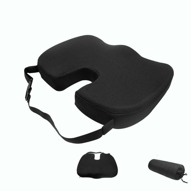 Waist Pad Office Chair Pad Non-Slip Breathable Seat Cushion Butt Pad Memory Foam Cushion - MRSLM