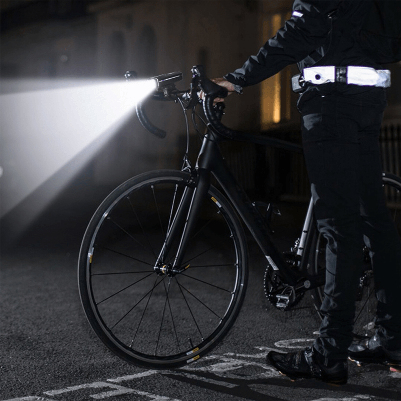 BIKIGHT Bicycle Headlight Five Modes USB Charging Strong Flashlight Headlight Rotatable Waterproof Bicycle Induction Headlight - MRSLM