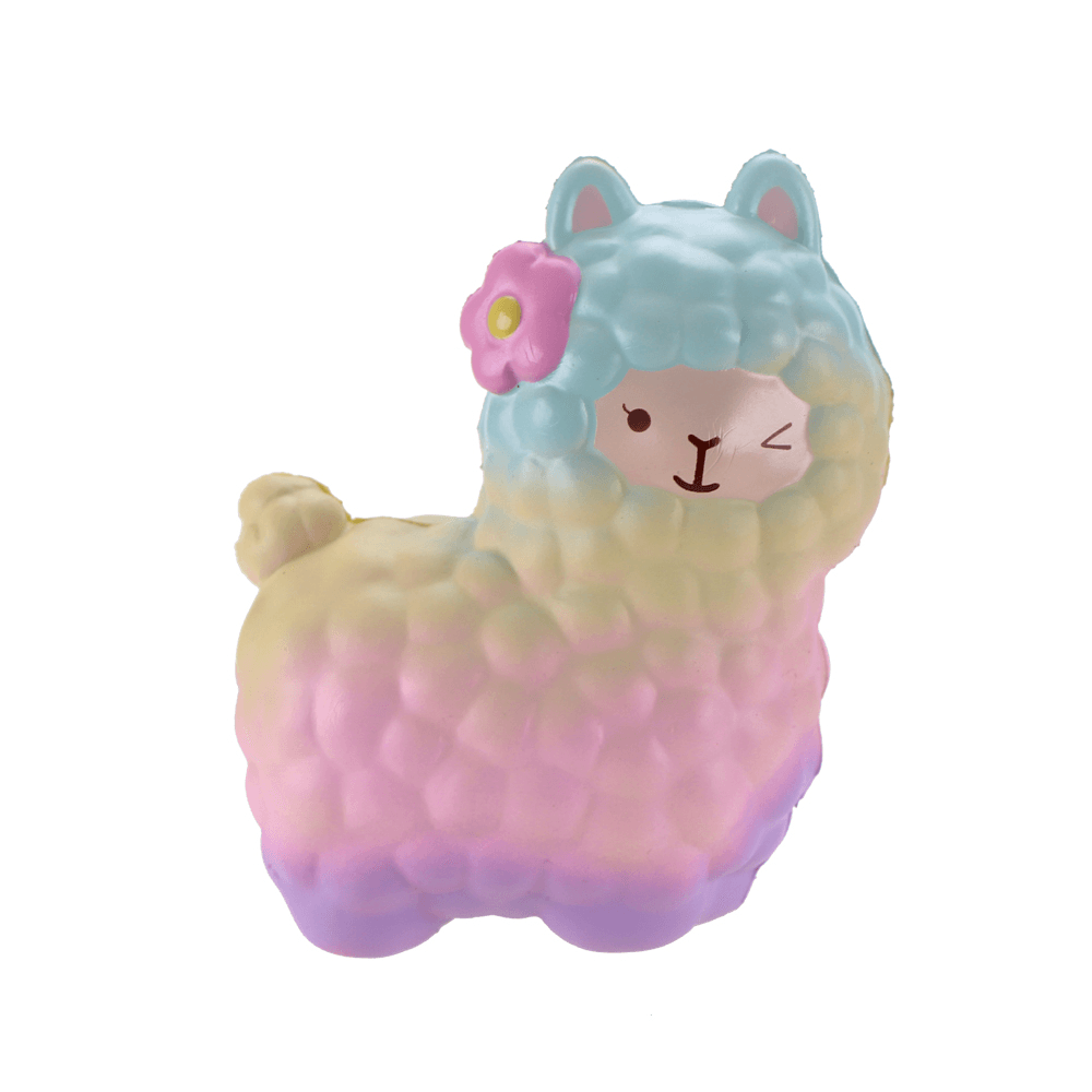 Vlampo Squishy Alpaca 17X13X8Cm Licensed Slow Rising Original Packaging Collection Gift Decor Toy - MRSLM