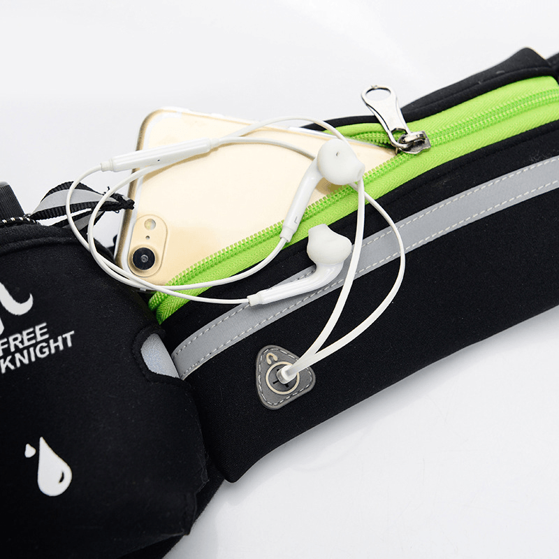 Free Knight Sports Reflective Waist Bag Bottle Pouch Iphone 7 plus Holder with Earphone Hole - MRSLM