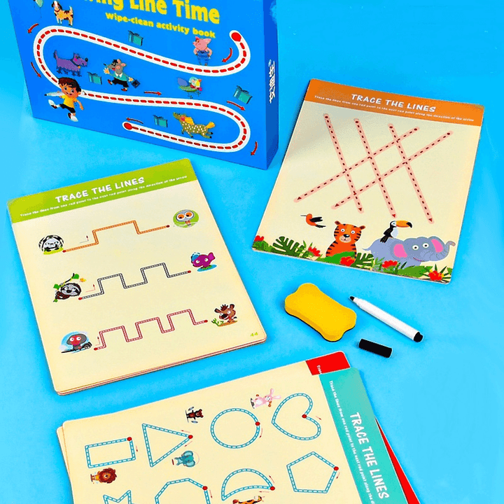 Baby Concentrates and Draws Lines with Pen and Dots - MRSLM