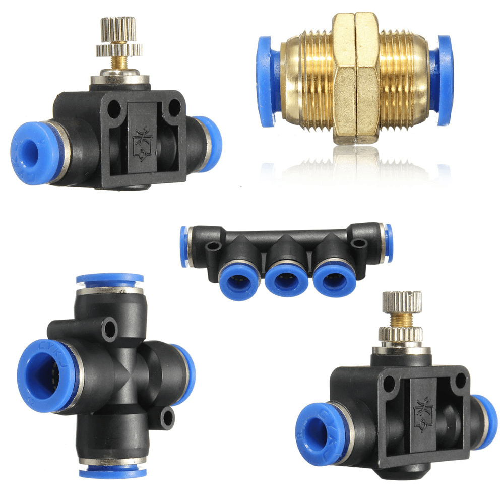 Pneumatic Connector Pneumatic Push in Fittings for Air/Water Hose and Tube All Sizes Available - MRSLM