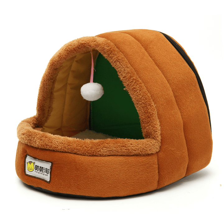 Foldable Kennel Dog Bed for Dogs Cats Animals Pet House Tent All Seasons Washable Cushion - MRSLM