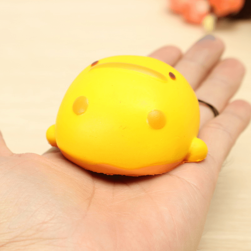 Squishy Yellow Duck Soft Cute Kawaii Phone Bag Strap Toy Gift 7*6.5*4Cm - MRSLM